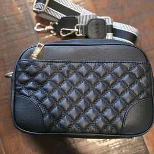 Black Quilted Crossbody Bag